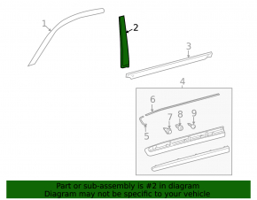 Front left side door trim for Lexus LX570 16-21