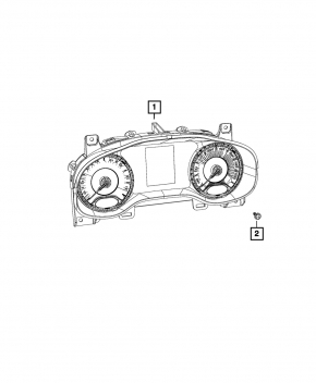 Jeep Renegade 20-23 instrument cluster large display