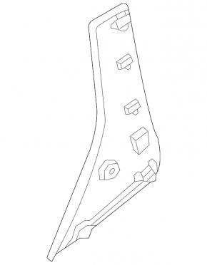 Rear right side door trim for Hyundai Palisade 20-25