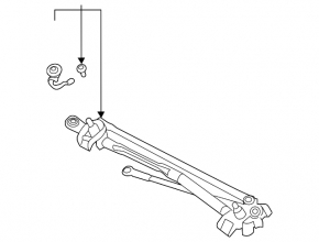 Windscreen wiper linkage with motor for Toyota Camry v70 18-20