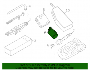 Tire Sealant Audi A6 C7 12-18