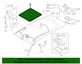 Subaru Forester 25-26 hatch inner seal, black