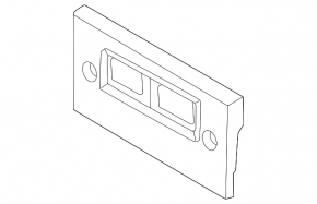 Platform for the front bumper number Nissan Murano 25-26