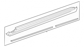 Right threshold Mercedes GLS-class X166 13-19