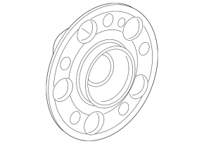 Rear left hub Mercedes W213 E 17-23 rusty