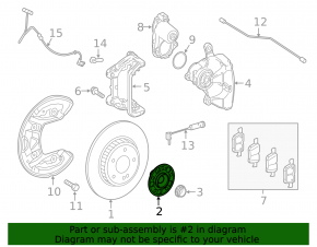 Rear left hub Mercedes W213 E 17-23 rusty