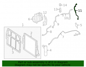 Mercedes W221 Air Conditioner Hose to Dryer