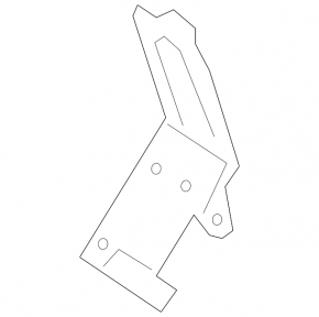 Mercedes W166 GLE 16-19 front bumper tow hook cap lower part, AMG pkg