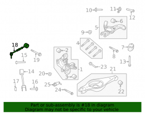 Rear left camber arm Ford Flex 09-12