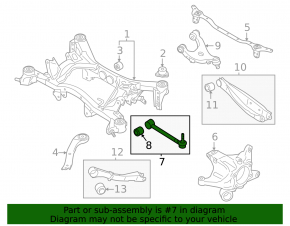 Rear left transverse control arm Subaru Impreza 17- GK