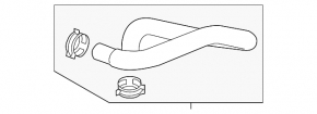 Inverter Radiator Cooling Hose Left Chevrolet Malibu 13-14 Hybrid