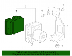 Bracket for ABS block Chevrolet Volt 16-