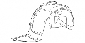 Front right fender liner Cadillac CTS 14-19