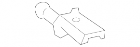 Front muffler bracket Mercedes CLA 250 14-19 type 2