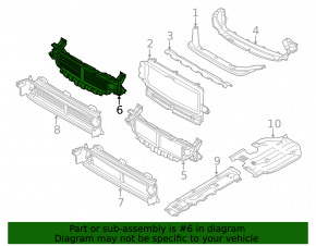 Air duct louver upper Volvo XC60 18-23