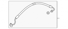 High pressure power steering pipe BMW 5 F10 11-16 feed, first