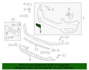 Volvo XC40 19-22 Front Bumper Tow Hook Cap