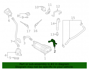 Subaru Forester 25-26 Fuel Canister Bracket