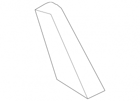 Left side lower center console monitor trim for Audi E-Tron 19-23, glossy black, scratches
