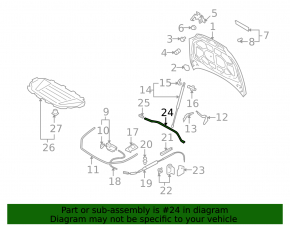 Rear hood seal for Audi Q7 4L 10-15