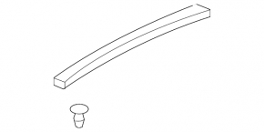 Hood-wing seal left Toyota Camry v40