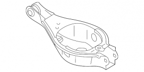 Lower control arm under spring rear left Nissan Rogue 21-24 US built
