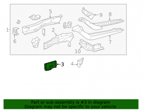 Front left side member nose bracket for Toyota Avalon 2012