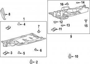 Bottom protection rear right Toyota Rav4 19- 2.5