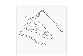 Left wiper grill pan Nissan Altima 13-18