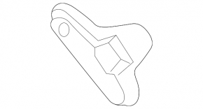 Upper right tailgate shock absorber bracket for Toyota Rav4 19-25
