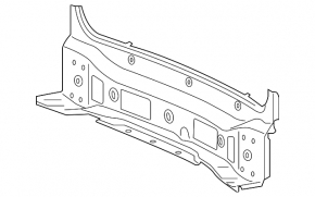 Rear panel VW Touareg 11-17 4 parts