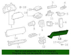 Lexus UX200 UX250h 19- Seat Heating Button Block