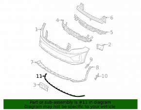 Kia Sorento 21-24 HEV Front Bumper Lip Extension, PHEV Structure