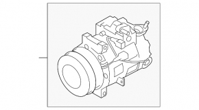 Infiniti G25 G35 G37 4d 06-12 Air Conditioning Compressor