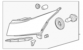 Chevrolet Cruze 11-16 front left headlight