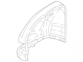 Right side mirror cover for Mercedes H247 GLA 20-26