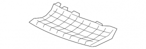 Radiator grill lower left Mercedes C-class W205 43 15-21 night pkg