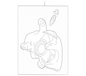 Rear left caliper assembly for Mercedes A-class V177 19-22 AMG pkg