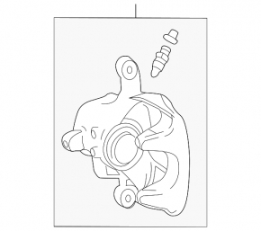 Rear left caliper assembly for Mercedes A-class V177 19-22 AMG pkg