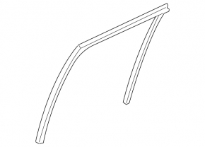 Rear right glass seal Mazda 3 14-18 BM