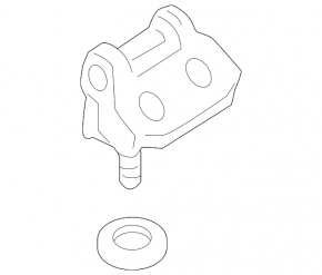 Left tailgate hinge for Mazda3 03-09 HB