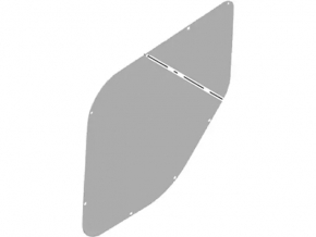 Door trim card rear left Ford Transit Connect MK2 13-23 cargo