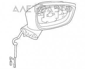 Side mirror left Mazda 6 13-16 6 pins
