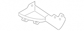 Front mudguard mudguard left Ford Escape MK4 20- rubber