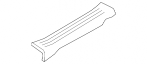Door sill trim rear left Mazda CX-9 16- black, worn