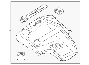 BMW X5 F15 16-18 Plug-in Engine Cover