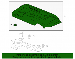 Honda Accord 18-22 2.0T Engine Cover