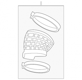Air duct for the air filter housing, right, BMW X5 G05 19-25 M, S63