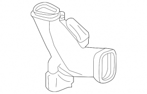 Air duct for resonator Acura TLX 15- 2.4