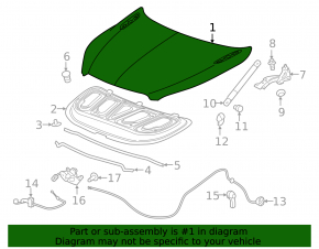 Buick Envision 16-20 aluminum hood